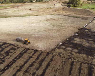 Renforcement & drainage de remblai sur sol compressible